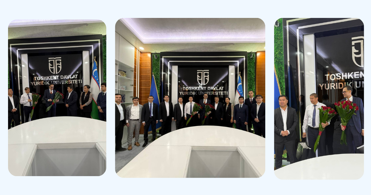 At TSUL, on Mentor Day, the Chairman of the Trade Union Committee M. Kurazaliev awarded Professor Khabibullaev Davlatjon Yulchiboevich, Head of the Department of Civil and Economic Procedural Law, and Professor Said Gulyamov, Head of the Department of Cyb